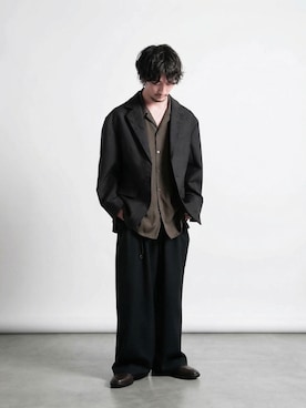 「ATTACHMENT（アタッチメント）のアイテム（シューズ）」を使った、Ryooさん（メンズ・170cm）の春コーディネート