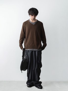 「ATTACHMENT（アタッチメント）のアイテム」を使った、Ryooさん（メンズ・170cm）の春コーディネート