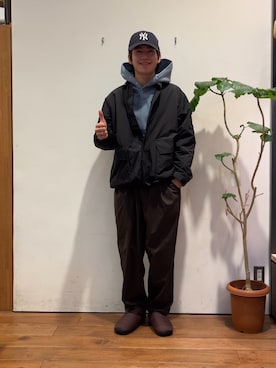 「アイテム（その他シューズ）」を使った、みねいさん（メンズ・170cm・20代）の冬コーディネート