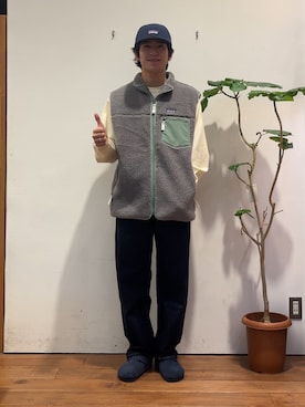 「アイテム（サンダル）」を使った、みねいさん（メンズ・170cm・10代）の秋コーディネート