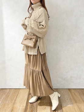 「apres jour clair（アプレジュールクレア）のアイテム」を使った、apresjour clairさん（レディース・160cm）の冬コーディネート