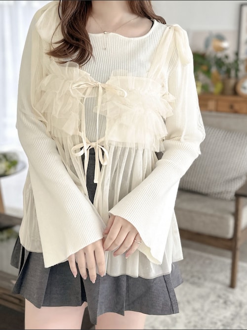 apres jour clair×ARIAZ】Y字ロングネックレス（ネックレス