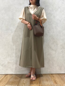 「ボウタイ」｜「アイテム（アクセサリー）」を使った、apresjour clairさん（レディース・160cm）の夏コーディネート