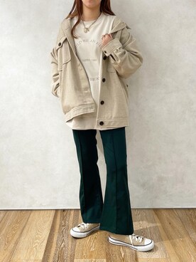 「apres jour clair（アプレジュールクレア）のアイテム（その他アウター）」を使った、apresjour clairさん（レディース・160cm）の秋コーディネート