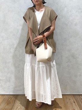 「Coming soon…」｜「アイテム（ハンドバッグ）」を使った、apresjour clairさん（レディース・159cm）の夏コーディネート