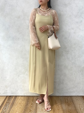 「おでかけ」｜「アイテム（ワンピース/ドレス）」を使った、apresjour clairさん（レディース・159cm）の夏コーディネート