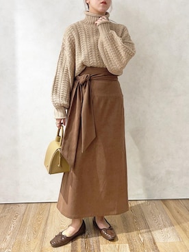 「apres jour（アプレジュール）のアイテム（ジャケット/アウター）」を使った、apresjour clairさん（レディース・160cm）の秋コーディネート