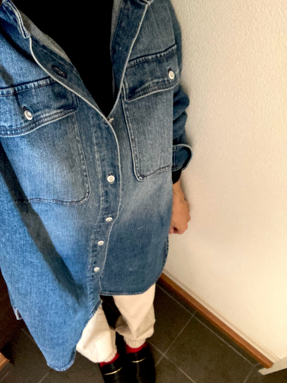 PLAGEプラージュ　HEALTHY DENIM BIG シャツ plage（プラージュ）の「【Healthy denim/ヘルシーデニム】SP BK