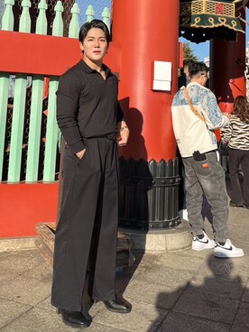「PUBLIC TOKYO（パブリックトウキョウ）のアイテム（ブーツ）」を使った、だいちさん（メンズ・170cm）の冬コーディネート