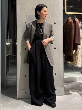 「アイテム（つなぎ/オールインワン）」を使った、chaos_kawaさん（レディース・150cm）の冬コーディネート