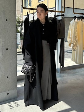 「アイテム（ノーカラーコート）」を使った、chaos_kawaさん（レディース・150cm）の秋コーディネート