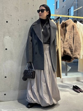 「アイテム（ピーコート）」を使った、chaos_kawaさん（レディース・150cm）の秋コーディネート