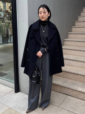 「アイテム（ピーコート）」を使った、chaos_kawaさん（レディース・150cm）の秋コーディネート