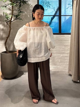 「Chaos（カオス）のChaos(カオス)/ミコノスSWIMパンツ（水着、ブラウン系）」を使った、chaos_kawaさん（レディース・150cm）の春コーディネート