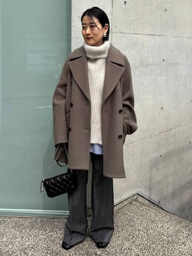 「アイテム（ピーコート）」を使った、chaos_kawaさん（レディース・150cm）の秋コーディネート