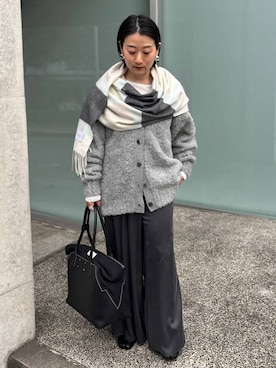 「Chaos（カオス）のChaos(カオス)/◆elegancese◆別注カシミヤストール（ストール/ショール）」を使った、chaos_kawaさん（レディース・150cm）の秋コーディネート