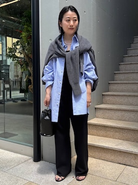 「Chaos（カオス）のChaos(カオス)/ハースニットプルオーバー（ニット/セーター）」を使った、chaos_kawaさん（レディース・150cm）の夏コーディネート