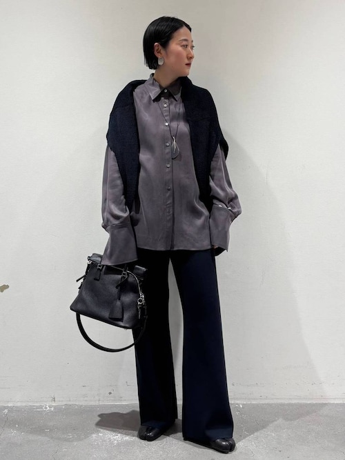 Chaos(カオス)/シルクコンリリーショートカーディガン 【セットアップ