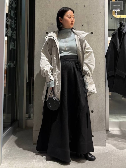 Chaos ウールボアベスト　ブラック★シルクリブタートル Chaos(カオス)｜18Gシルクリブタートルネックニット/ブラック の通販