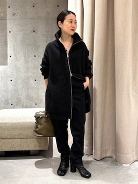 「Chaos（カオス）のChaos(カオス)/モノリスパンツ 【セットアップ可】（その他パンツ、ブラック系）」を使った、chaos_kawaさん（レディース・150cm）の秋コーディネート