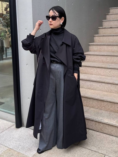 Chaos ウールボアベスト　ブラック★シルクリブタートル Chaos ウールボアベスト ブラック☆シルクリブタートル Chaos