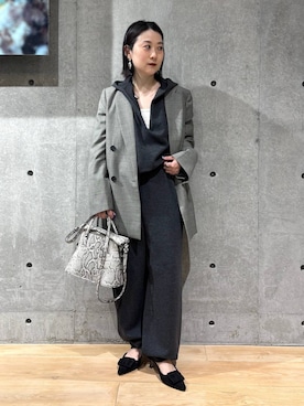 「Chaos（カオス）のChaos(カオス)/ スーペリアランロング（チェスターコート、グレー系）」を使った、chaos_kawaさん（レディース・150cm）の夏コーディネート