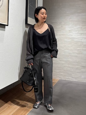 「Chaos（カオス）のChaos(カオス)/ モーラキャミ（キャミソール、ブラック系）」を使った、chaos_kawaさん（レディース・150cm）の春コーディネート