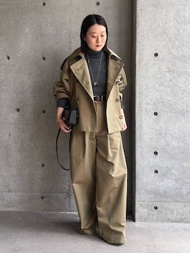 「Chaos（カオス）のChaos(カオス)/＜MANUELA＞別注Wループベルト（ベルト、ブラウン系）」を使った、chaos_kawaさん（レディース・150cm）の夏コーディネート
