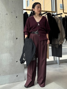 「アイテム（ストール/ショール）」を使った、chaos_kawaさん（レディース・150cm）の秋コーディネート