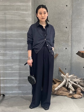 「Chaos（カオス）のアイテム（スラックス）」を使った、chaos_kawaさん（レディース・150cm）の春コーディネート