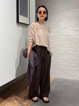 「Chaos（カオス）のChaos(カオス)/ミコノスSWIMパンツ（水着、ブラウン系）」を使った、chaos_kawaさん（レディース・150cm）の春コーディネート