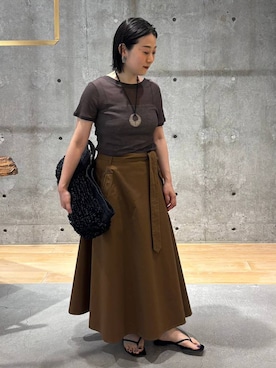 「Chaos（カオス）のクレマベアトップ（その他トップス、ホワイト系）」を使った、chaos_kawaさん（レディース・150cm）の春コーディネート