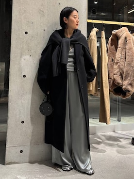 「アイテム（チェスターコート）」を使った、chaos_kawaさん（レディース・150cm）の秋コーディネート