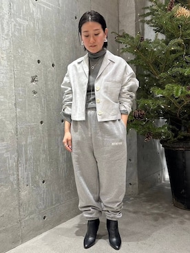 「Chaos（カオス）のアイテム（スウェットパンツ）」を使った、chaos_kawaさん（レディース・150cm）の冬コーディネート