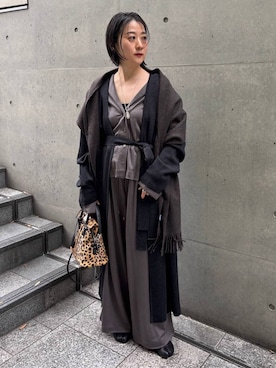 「Chaos（カオス）のChaos(カオス)/◆elegancese◆別注カシミヤストール（ストール/ショール）」を使った、chaos_kawaさん（レディース・150cm）の秋コーディネート
