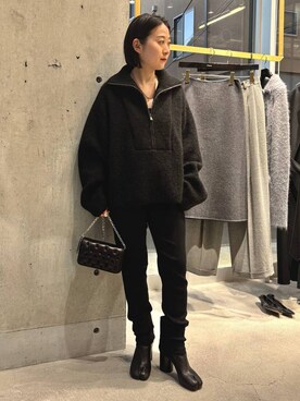 「アイテム（ノーカラーコート）」を使った、chaos_kawaさん（レディース・150cm）の冬コーディネート