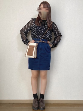 「Honeys（ハニーズ）のアイテム（ドレスシューズ）」を使った、mocha𓂃 ✿𓈒𓏸さん（レディース・150cm）の秋コーディネート