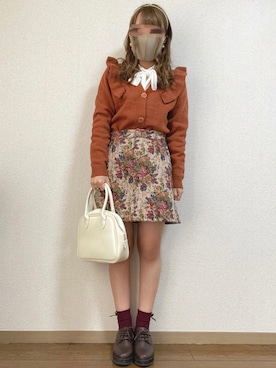 「Honeys（ハニーズ）のアイテム（ドレスシューズ）」を使った、mocha𓂃 ✿𓈒𓏸さん（レディース・150cm）の冬コーディネート