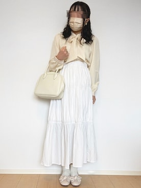 「ボストンバッグ」｜mocha𓂃 ✿𓈒𓏸さん（レディース・150cm）の春コーディネート