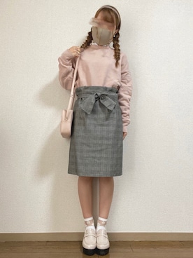「アイテム（付け襟）」を使った、mocha𓂃 ✿𓈒𓏸さん（レディース・150cm）の秋コーディネート