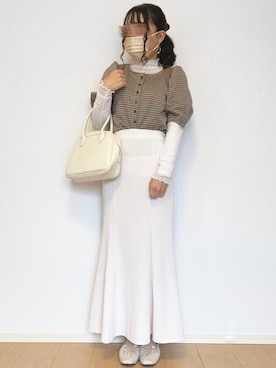 「チドリ柄」｜「アイテム（パンプス）」を使った、mocha𓂃 ✿𓈒𓏸さん（レディース・150cm）の冬コーディネート