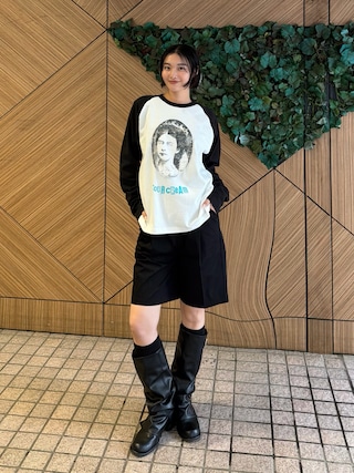 「Sourcream(サワークリーム)の【Sourcream】VenusラグランL/STEE(Tシャツ/カットソー)」を使った、うらのことこさん(レディース・165cm)の夏コーディネート