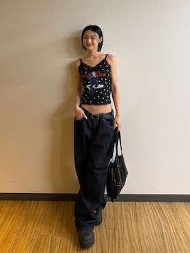 「Sourcream（サワークリーム）のアイテム」を使った、うらのことこさん（レディース・165cm）の春コーディネート