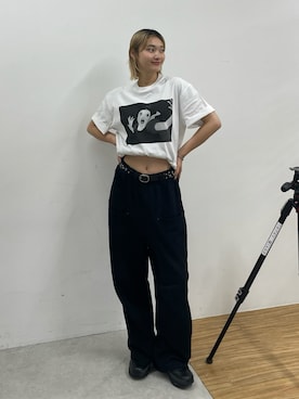 「アイテム（スウェットパンツ）」を使った、うらのことこさん（レディース・165cm）の夏コーディネート