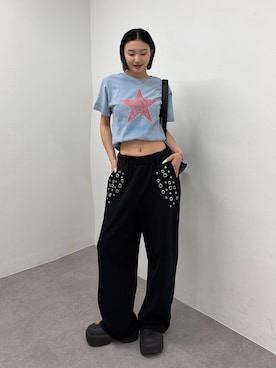 「Sourcream（サワークリーム）のアイテム」を使った、うらのことこさん（レディース・165cm）の春コーディネート