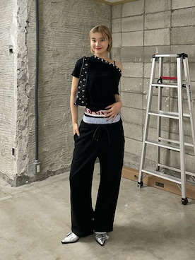 「Six M（シックスエム）のアイテム」を使った、うらのことこさん（レディース・165cm）の春コーディネート