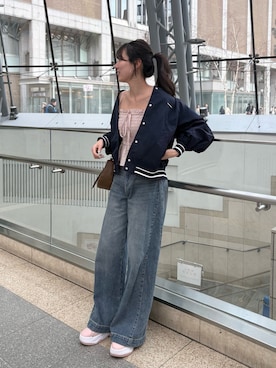 「Chico（チコ）のアイテム（ジャケット/アウター）」を使った、shizukuchさん（レディース・163cm）の春コーディネート