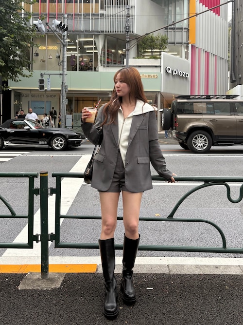 厚底チャンキーソールロングブーツ（ブーツ）｜Chico（チコ）の