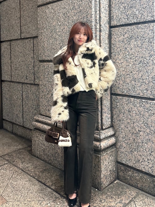 ファーショートコート（その他アウター）｜Chico（チコ）の