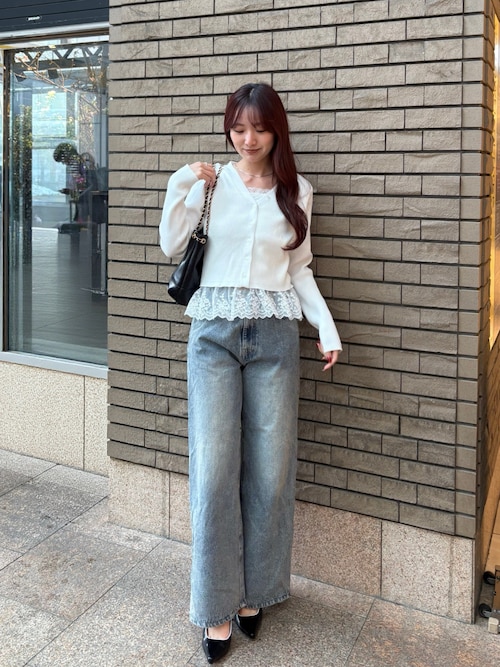 ルーズワイドデニムパンツ（デニムパンツ）｜Chico（チコ）の